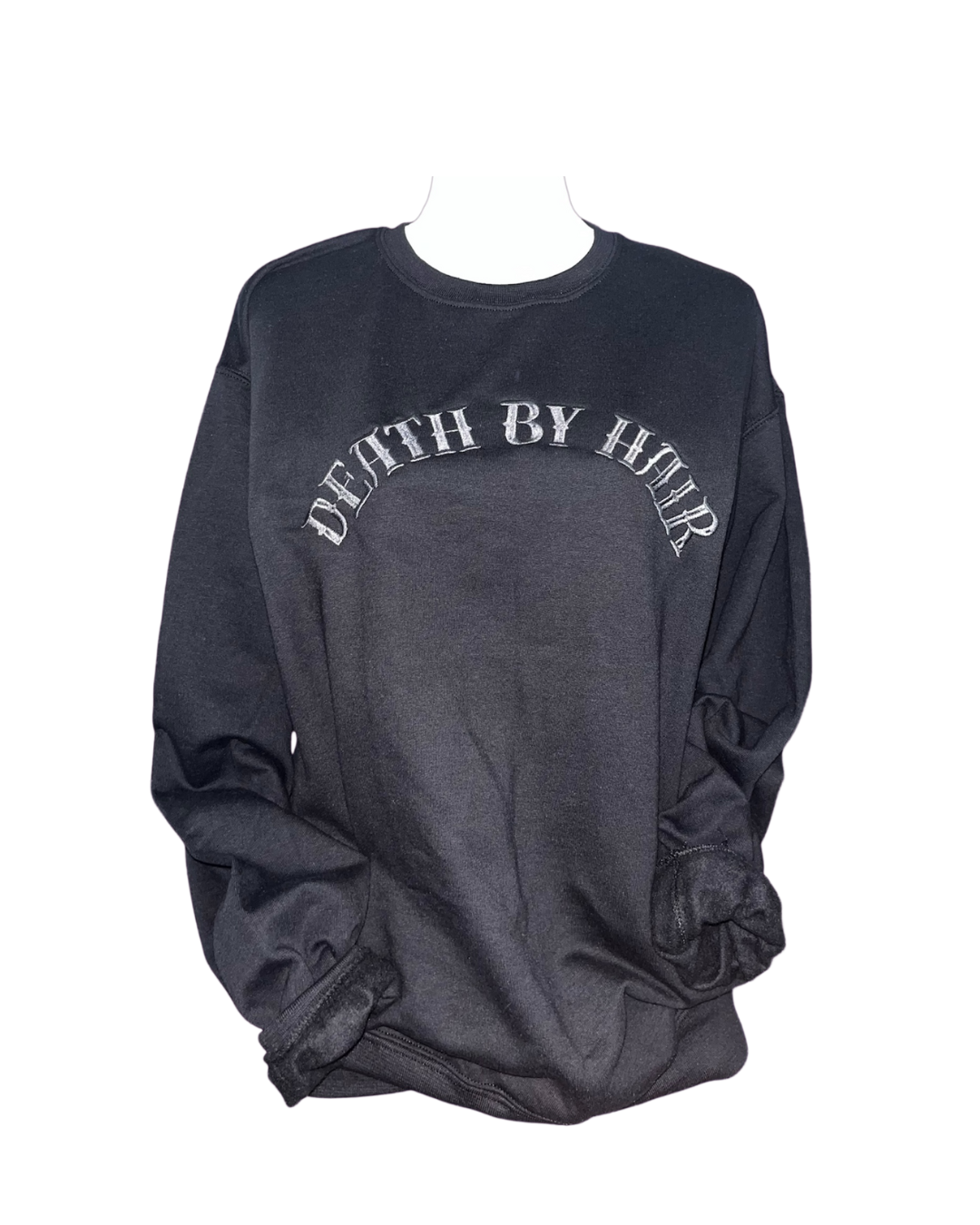 Death by Hair Embroidered Crewneck