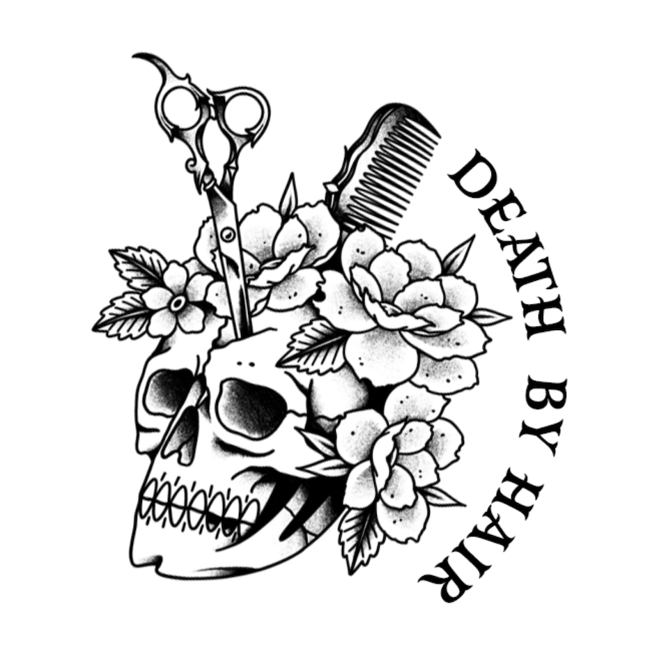 Decal Death by Hair Skull