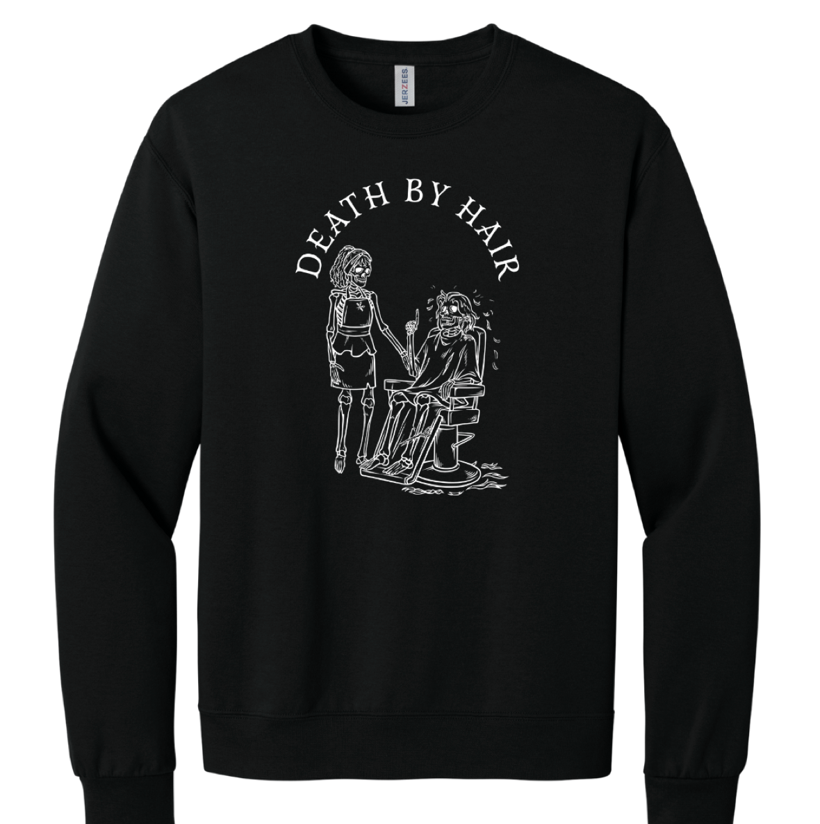 BLACK CREWNECK SWEATSHIRT HOME CUT