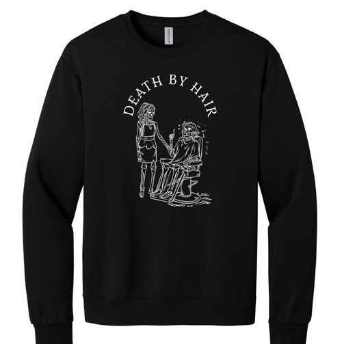 BLACK CREWNECK SWEATSHIRT HOME CUT