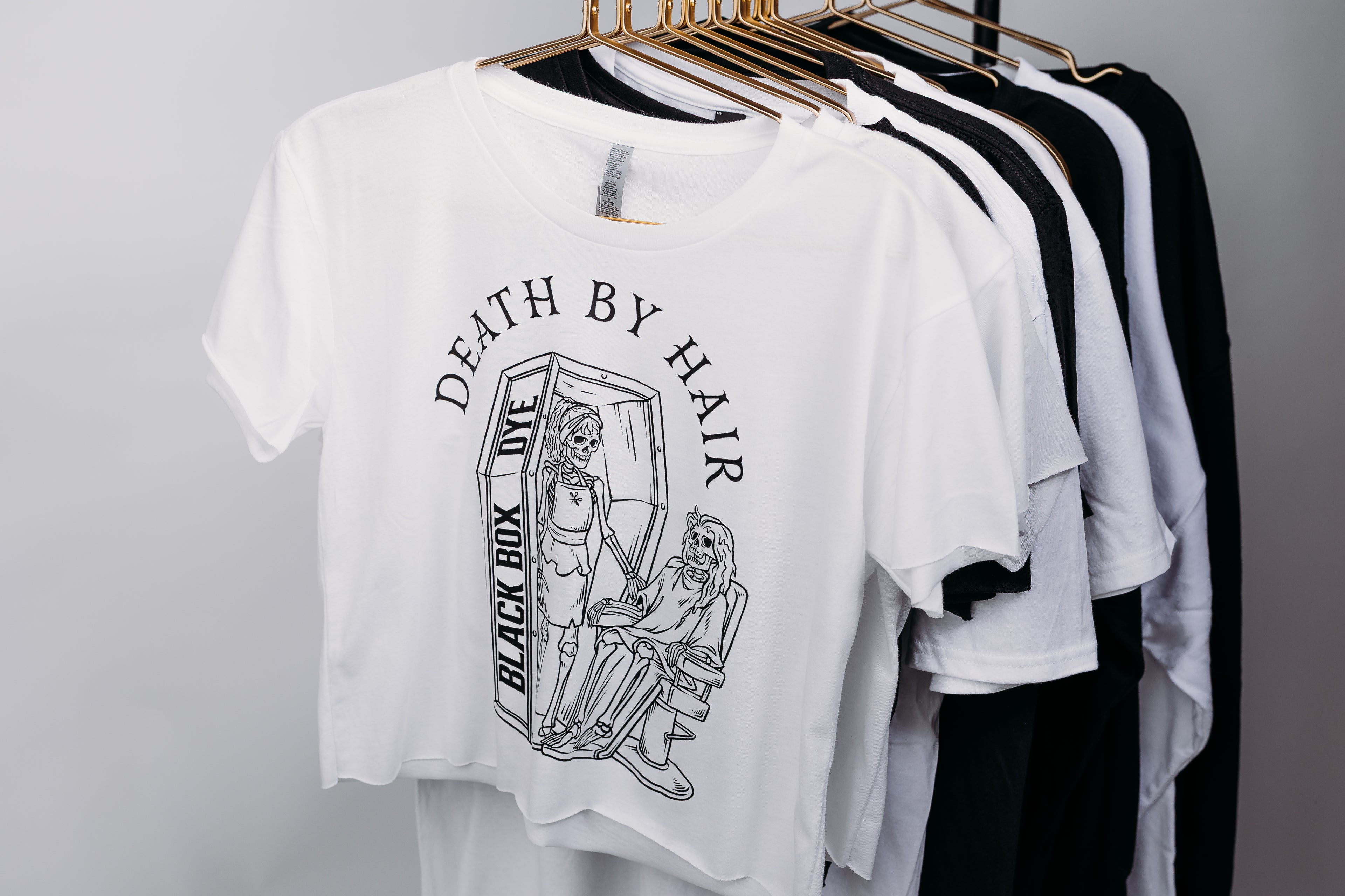 CROP TOP WHITE  BOX DYE