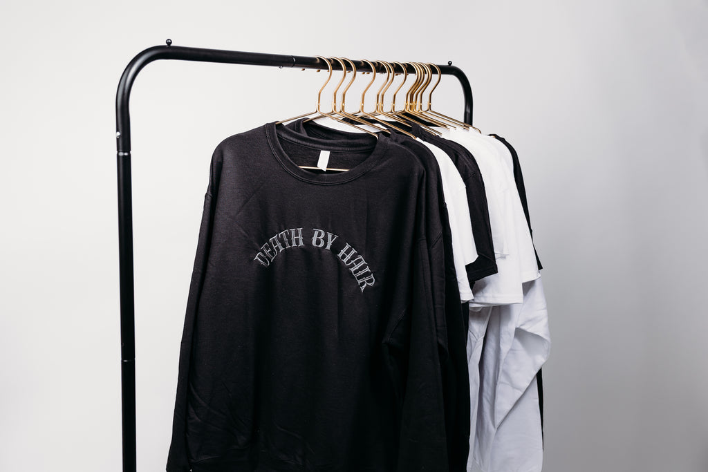 Death by Hair Embroidered Crewneck