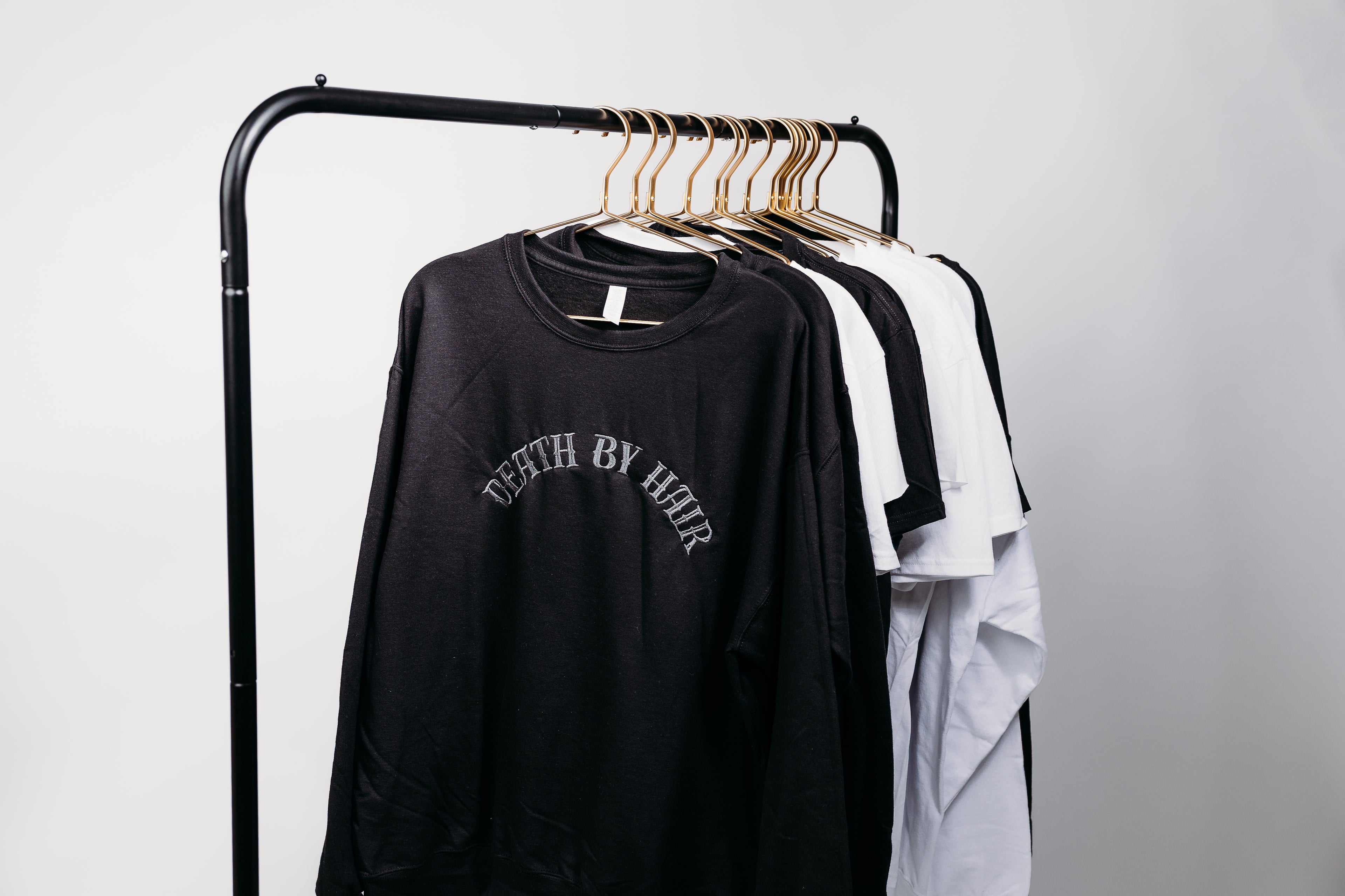 Death by Hair Embroidered Crewneck